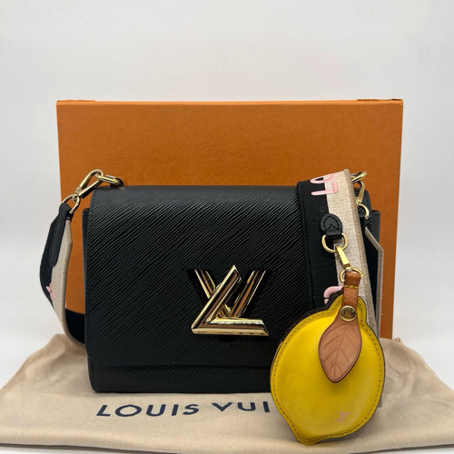 Louis Vuitton LV Twist MM Epi Bag with Lemon Strap