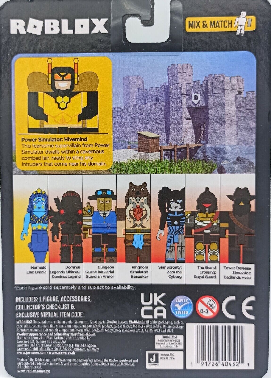 Roblox Sheet of 12 3 Online Codes Loose Jazwares - ToyWiz