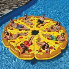 Pizza Inflatable Lounger - Adult Pool Float for Pool/Beach Party Raft Summer Fun