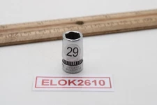 Indestro 2810 5/16" 1/4" Drive SAE  Chrome 6 Point Socket USA