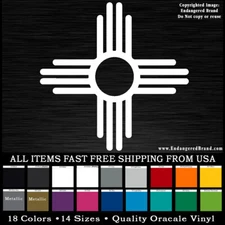 - Zia Original New Mexico NM state flag symbol sticker decal