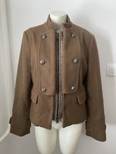 Masons Wool Cashmere Jacket, Coat, Short, Size 18, Brown Sk20