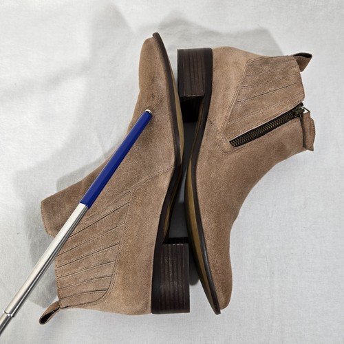 PAUL GREEN Old Money Elevated Basic TAN Suede Leather Chelsea Booties Size 10.5. - Picture 8 of 23