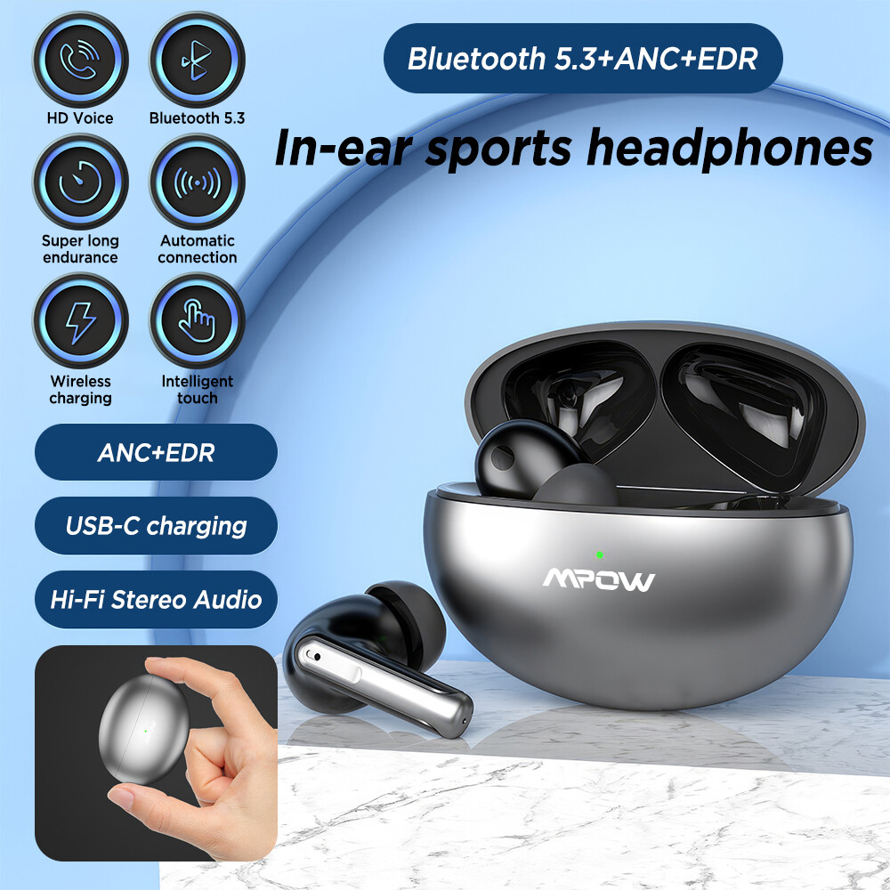 Mpow TWS 5.3 Wireless Bluetooth Earbuds with Stereo Mic-image