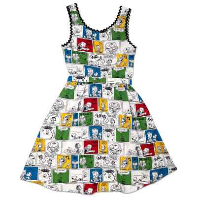 Loungefly Stitch Shoppe Peanuts Comic Panel Olivia Dress