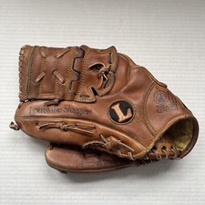 Vtg Louisville Slugger 125 Series LHT Baseball Glove G125 Leather Brown Japan