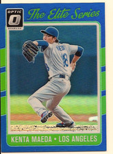 KENTA MAEDA 2017 PANINI DONRUSS OPTIC THE ELITE SERIES BLUE REFRACTOR /149