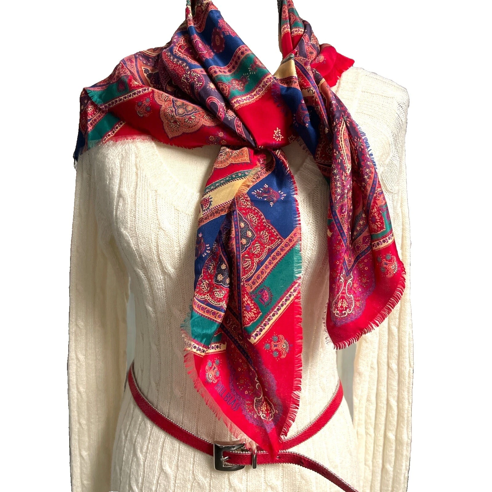 Bufandas y estolas Bill Blass Paisley para mujer