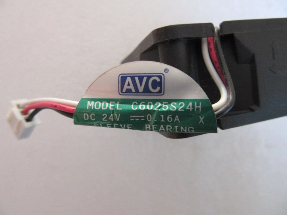 AVC C6025S24H Cooling Fan 24V 0.16A 3-Pin 60mm x 25mm Sleeve Bearing - TESTED - Image 3 of 4