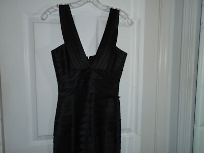 bcbg black tiered dress Maxazria Sleeveless Size 0 vintage bcbgmaxazria dresses
