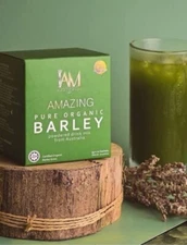 I Am Worldwide Amazing Pure Organic Barley For 1 Box Or 10 Sachet Free Shipping