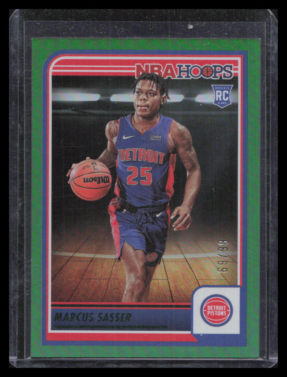 2023-24 Hoops #260 Marcus Sasser Green #/99