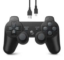Wireless Bluetooth Controller Gamepad for PS 3 with Upgraded Joysticks.