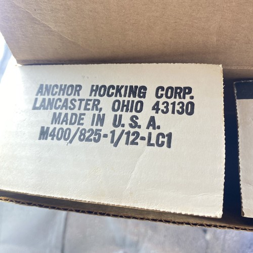 Fire King Anchor Hocking Harvest Amber Basket Buffet 8in NOS - Picture 13 of 13