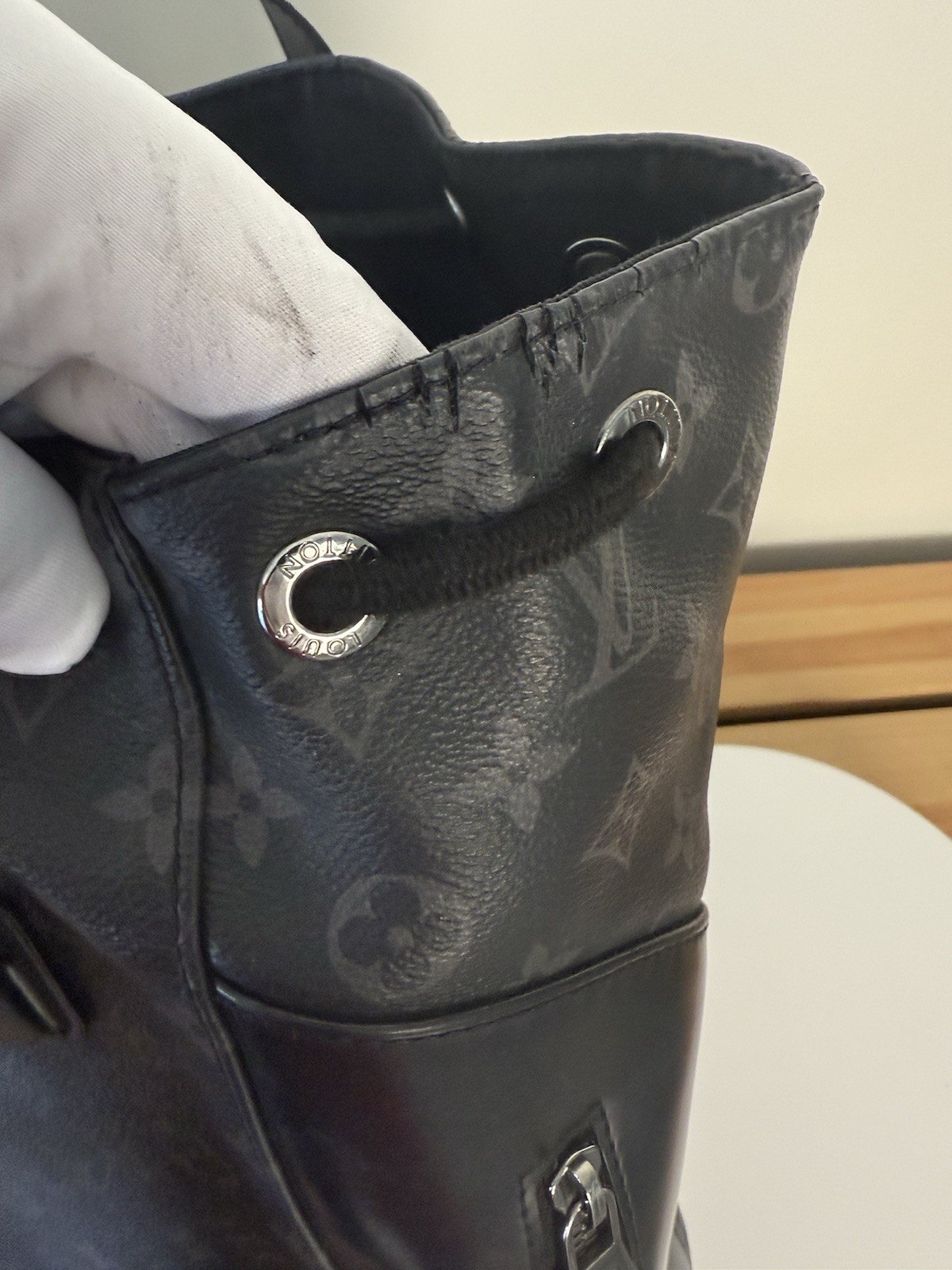 Louis  Vuitton Monogram Eclipse Explorer Backpack - image 11