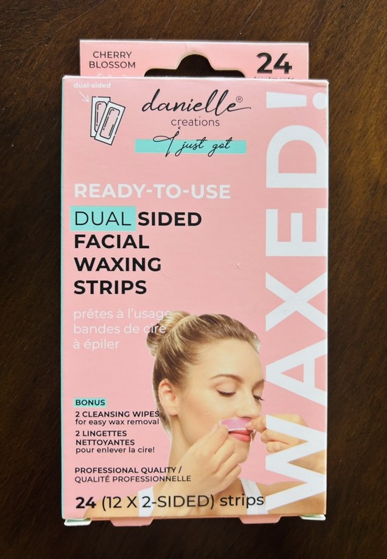Danielle Creations Dual Sided Facial Waxing Strips Cherry Blossom 24 Treatments