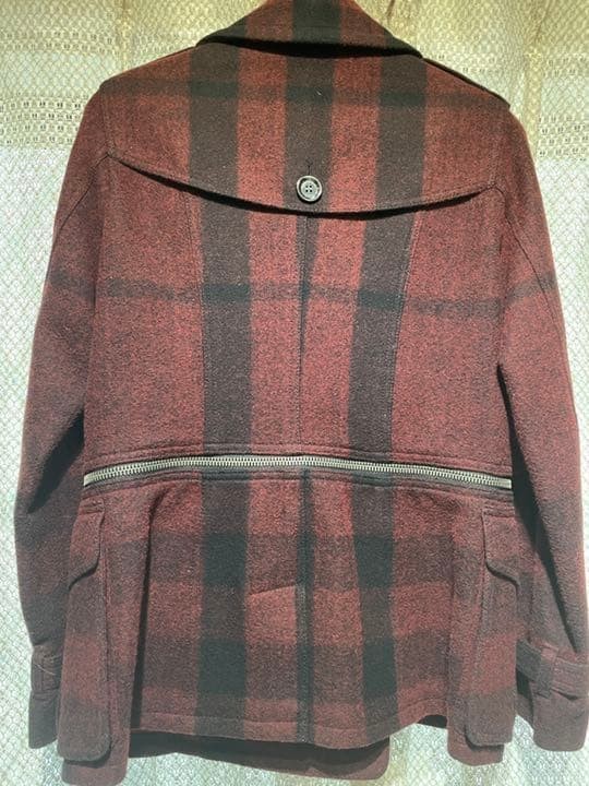 Burberry   Red Check  Brit Official  Trench Peacoat thumbnail 3