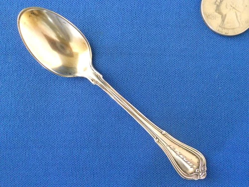 Antique Gorham Norfolk Villa Norfolk Sterling Silver Spoon 3.75" Mono 12-25-04