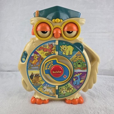 Vintage 1996 Mattel Whooo Says Wise Owl See N Say Talking Toy Working