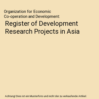 Register of Development Research Projects in Asia, Organization for Economic Co-