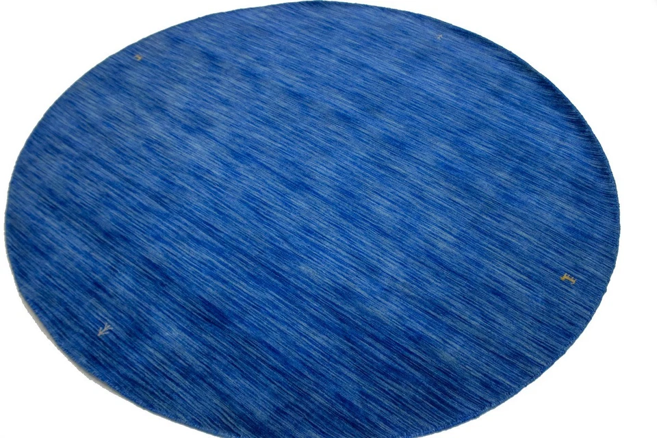 6X6 Round Hand-Loomed Modern Oriental Rug Contemporary Design Home Decor - Image 3 of 4