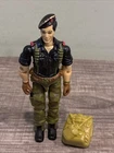 Vintage 1985 GI Joe Flint V1 Action Figure 3.75" Hasbro ARAH w/ Backpack