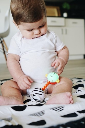 NogginStik Light-up Developmental Rattle - Color Changing, Textured for Grasp... - Picture 8 of 9