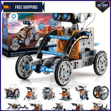 Build 12 Robots: 12-in-1 Solar Robot Building Kit for Ages 8-13 - STEM Learning