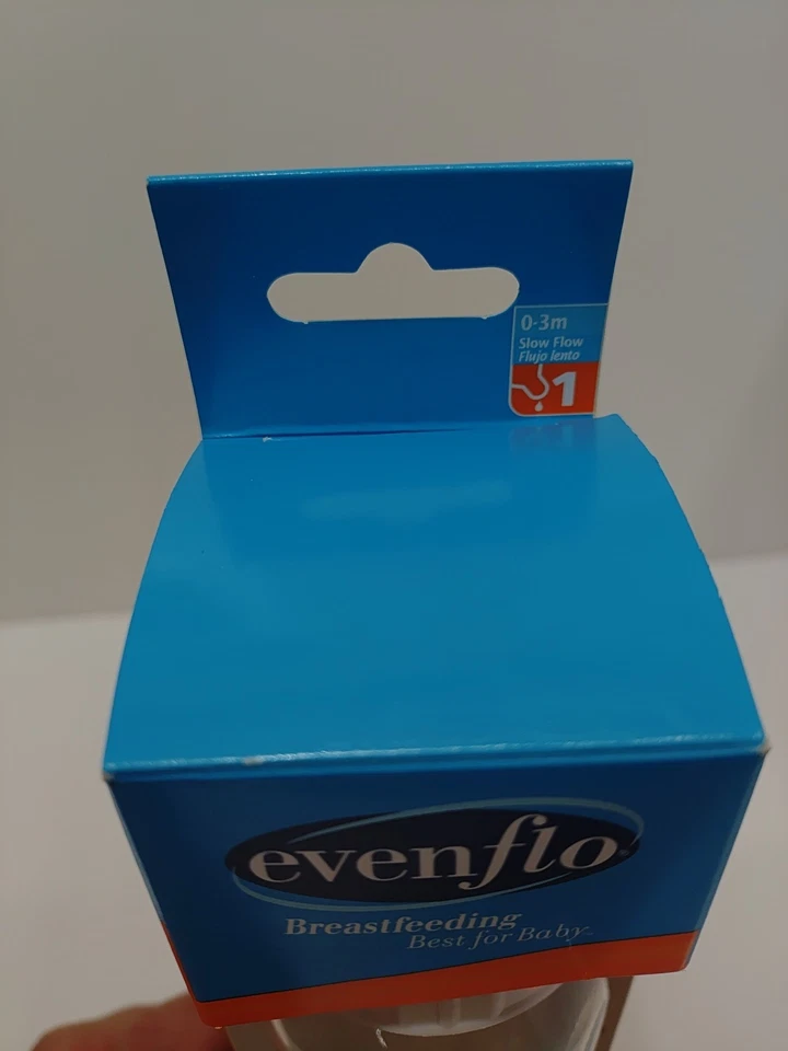 Biberón y cubierta para pezón EvenFlo Classic de vidrio sin BPA de 8 oz solamente Foto 3 de 4