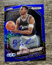 Anfernee Hardaway 2024 Panini Prizm Black 277 Blue Shimmer FOTL Legends Auto /25