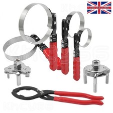 7PCS Swivel Oil Filter Strap Wrench Set Universal Oil Filter Band Removal Tool