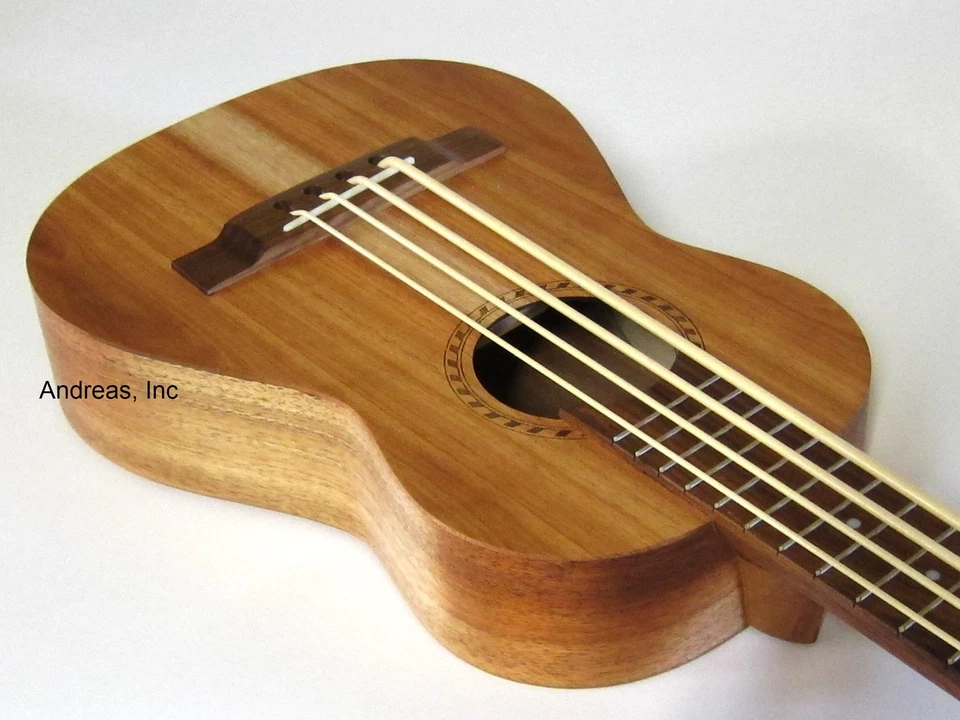 APC Professional Ukulele Bass Solid Koa Wood w/ Gig Bag - Image 4 of 4