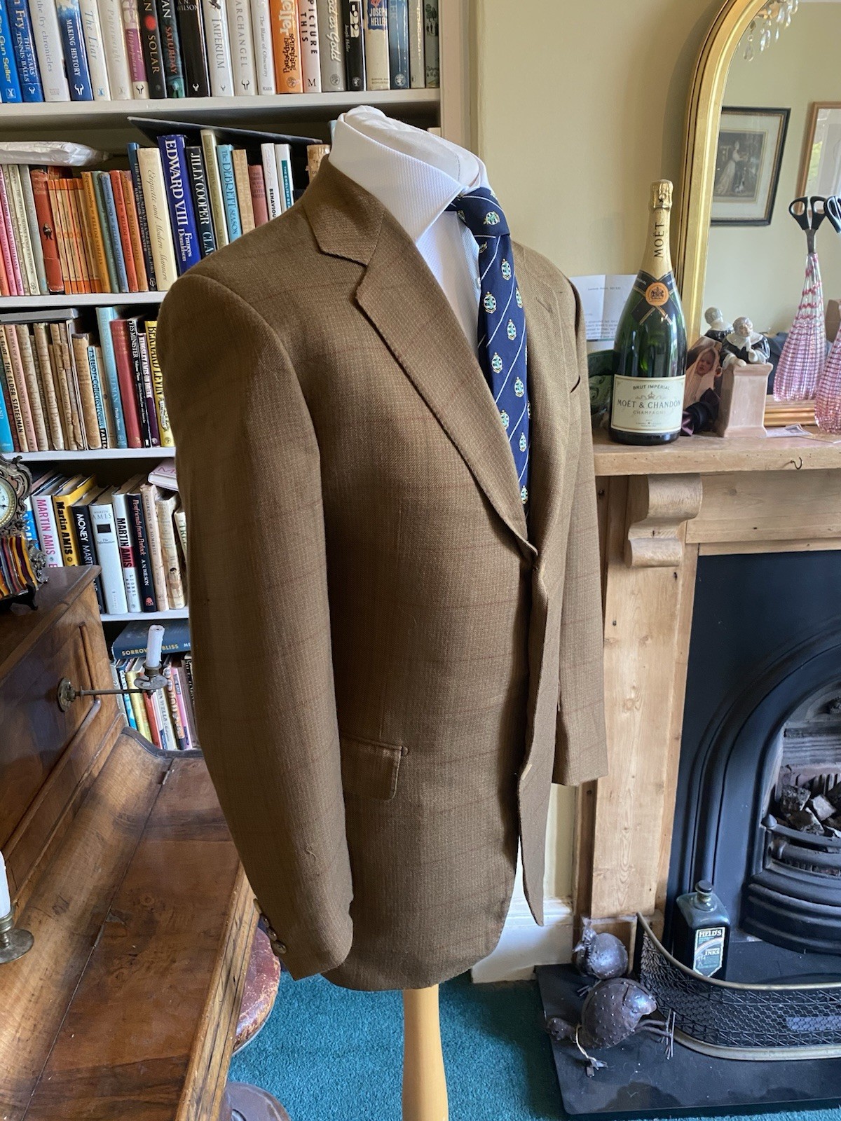 Giacca a quadri monopetto Cacciatore di Savile Fila Cashmere