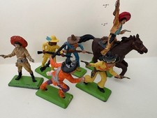 Britains Deetail Mexican Soldiers, 5x Soldier  1x Mounted Soldier