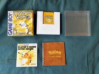 Pokemon Yellow Version Special Pikachu Edition Nintendo Game Boy CIB New Battery