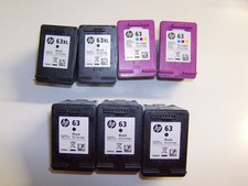 HP 63 EMPTY INK JET CARTRIDGES