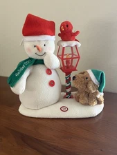 Retired NEW w/tags Hallmark Animated Snowman Bird w/ dog Rex Motions And Sounds