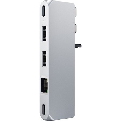 Satechi 6-In-1 Dual USB Type-C Pro Hub Mini for Select Apple MacBook Pro & MacBo