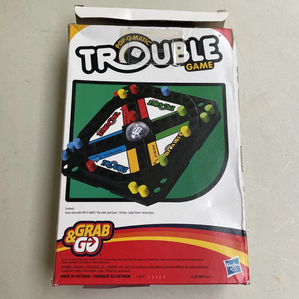 Hasbro Pop-O-Matic Trouble Grab and Go Game, NEW - Image 2 of 4