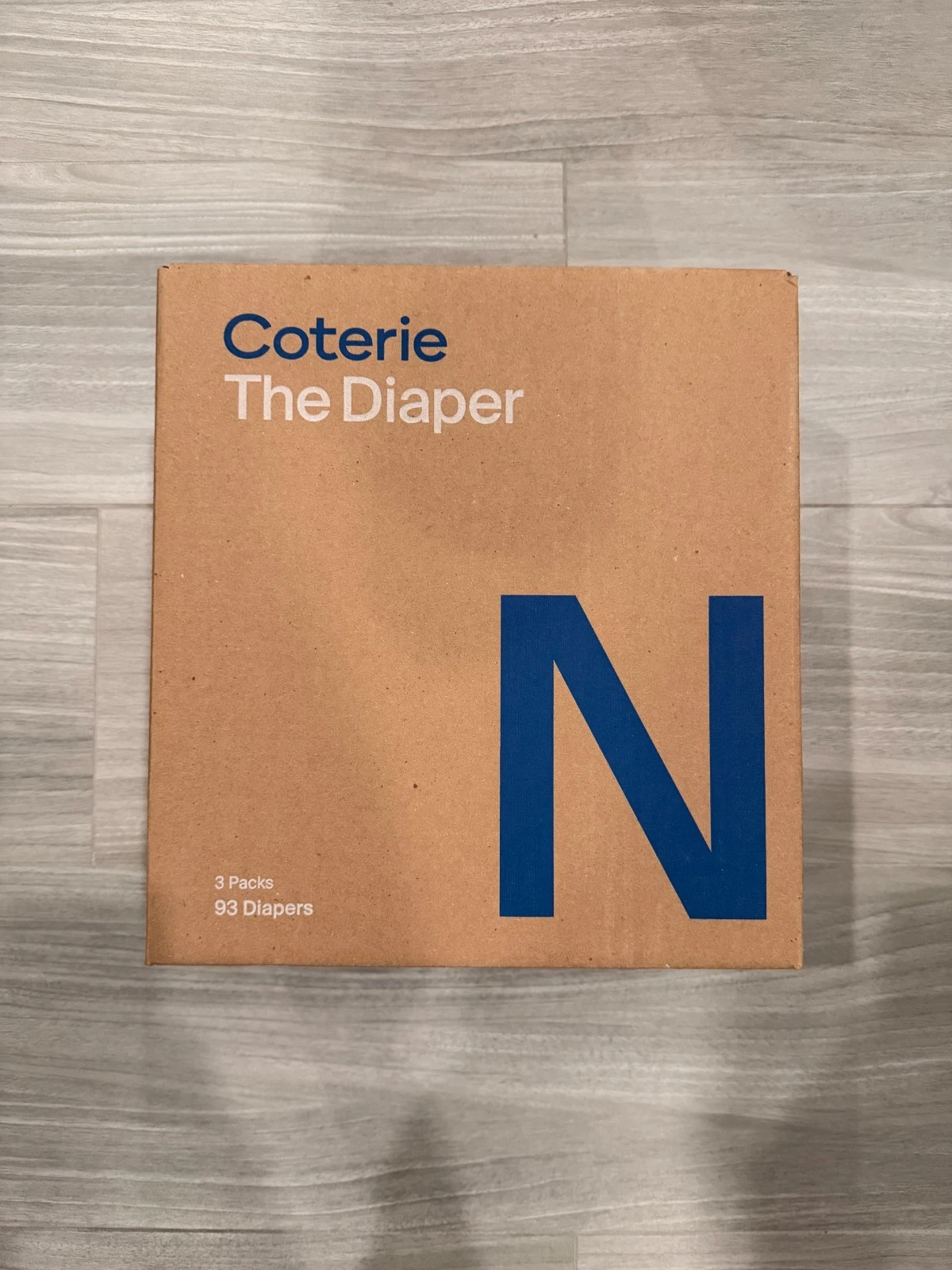 Coterie The Diaper Size Newborn 3 Packs Of 31, 93 Diapers Total - New Sealed