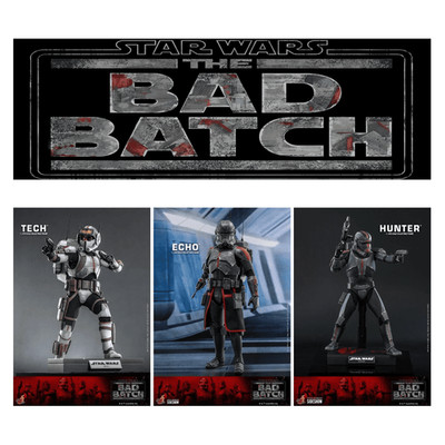 Star Wars Hunter + Tech + Echo 1/6 30 Cm Hot Toys - The Bad Batch