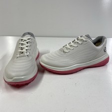 Ecco Lt1 Womens Golf Shoes Size 8 - 8.5 Pink White Waterproof Hybrid Eu 39 Uk 6 Ecco Lt1 Womens Golf Shoes Size 8 - 8.5 Pink White Waterproof Hybrid Eu 39 Uk 6