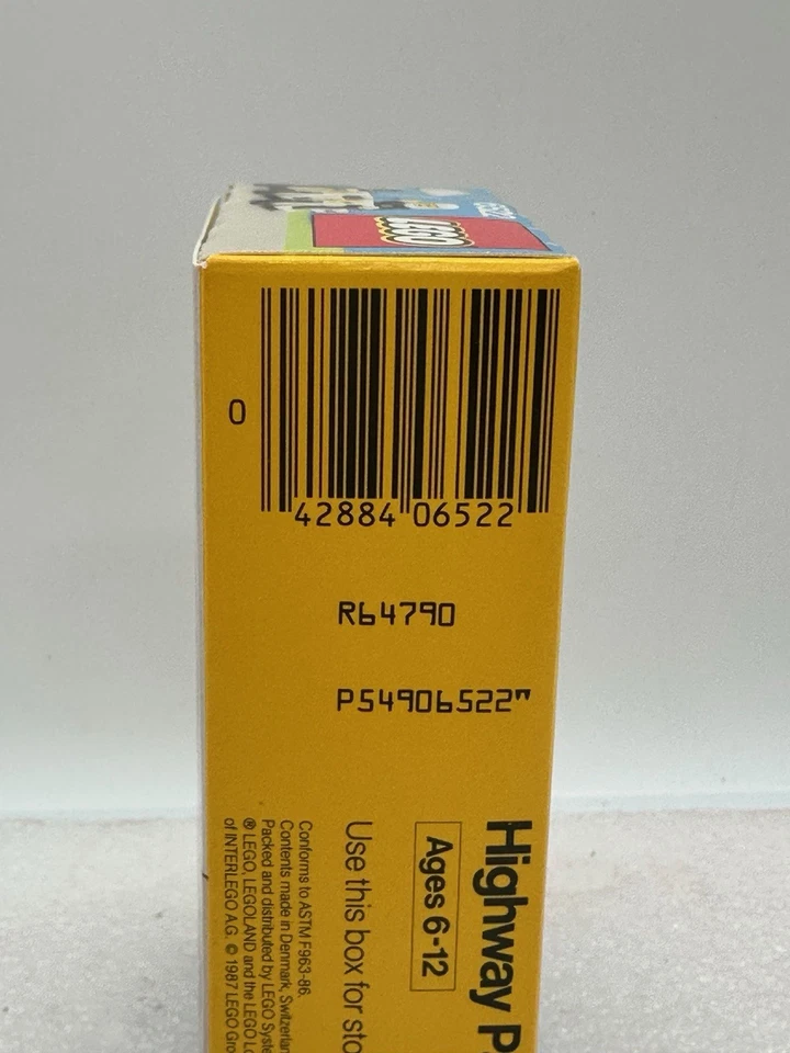 Vintage LEGO LEGOLAND CLASSIC TOWN SET 6522 HIGHWAY PATROL New Sealed in Box - Image 3 of 4