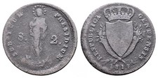 Genoa › Ligurian Republic - 2 Soldi 1814