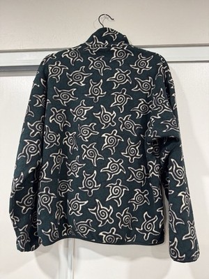 トップス patagonia synchilla snap-t zen turtles PATAGONIA Vtg 1990s Green Zen Turtle Pullover Snap T Fleece