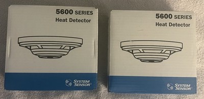 2 Pack Lot SYSTEM SENSOR 5603 HEAT DETECTOR Single Circuit Fixed Temp Only