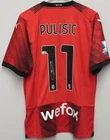 CHRISTIAN PULISIC SIGNED AC MILAN SOCCER PUMA SZ LARGE JERSEY USA PANINI JB4