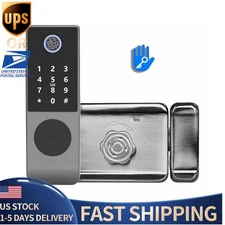 Outdoor Waterproof WiFi Smart Gate Lock Double-Sided Fingerprint Keypad Tuya