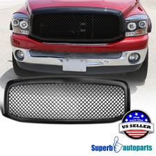 Fits 2006-2008 Dodge Ram 1500 2500 3500 Abs Front Hood Mesh Glossy Black Grille Fits 2006-2008 Dodge Ram 1500 2500 3500 Abs Front Hood Mesh Glossy Black Grille