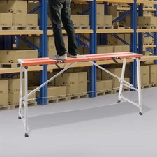 Scaffolding Platform Portable Scaffolding Ladder Folding Work Platform Adjustabl